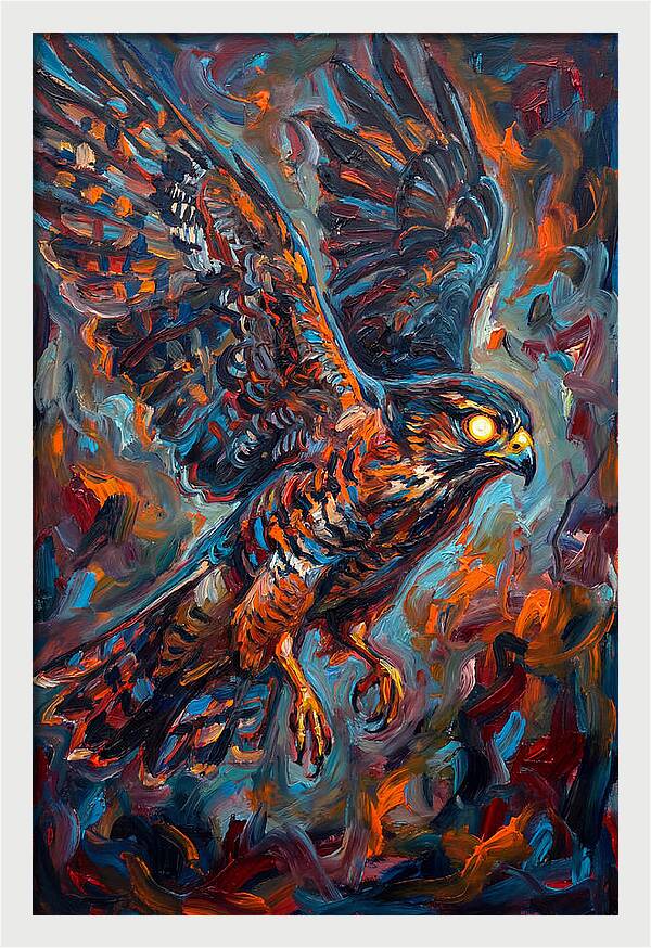 Pigeon Hawk In Flight