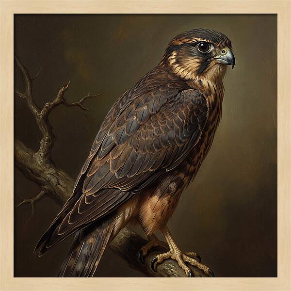 Pigeon Hawk Perched Elegantly