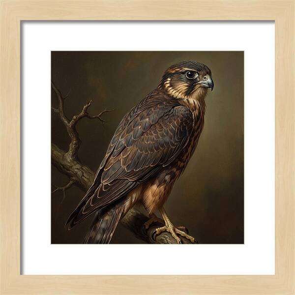 Pigeon Hawk Perched Elegantly