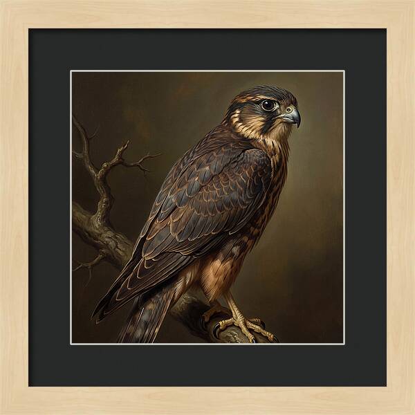 Pigeon Hawk Perched Elegantly