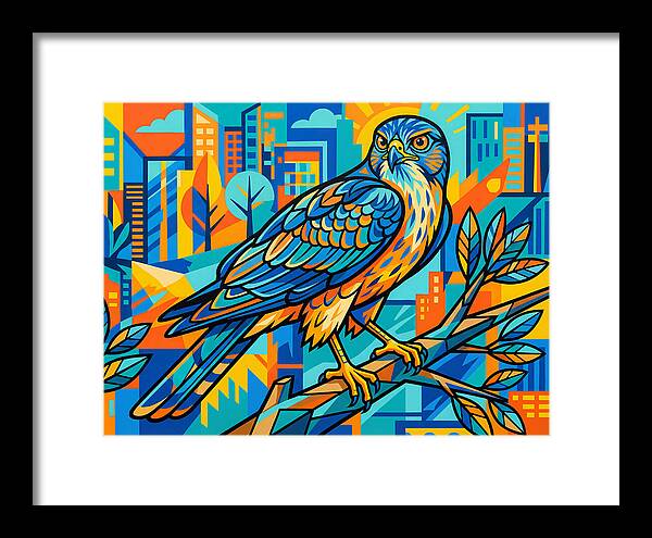 Pigeon Hawk Perched In Urban Vibes