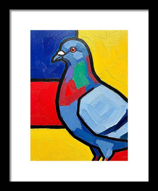 Pigeon In Bold Colors