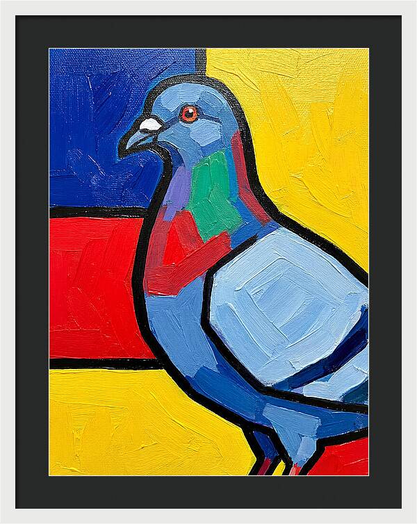 Pigeon In Bold Colors