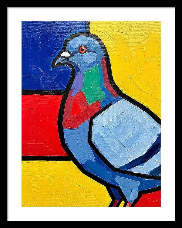 Pigeon In Bold Colors