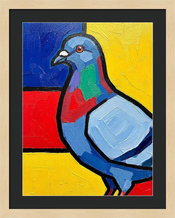 Pigeon In Bold Colors