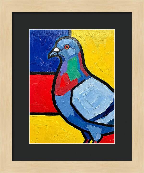 Pigeon In Bold Colors