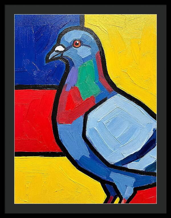 Pigeon In Bold Colors
