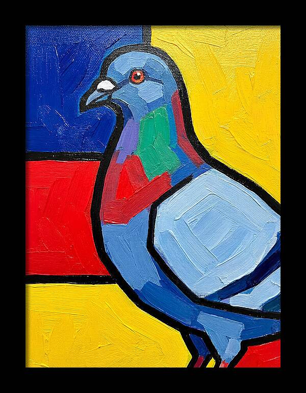 Pigeon In Bold Colors