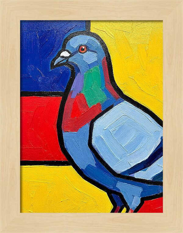 Pigeon In Bold Colors