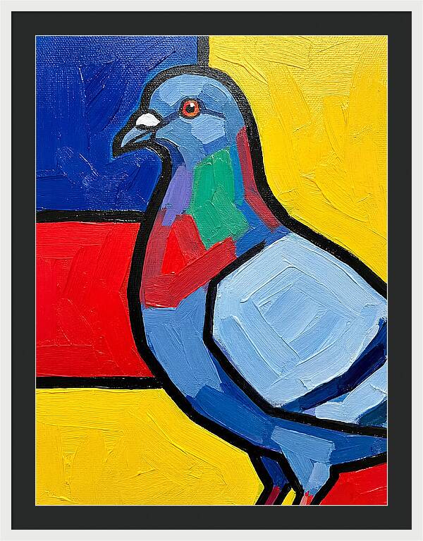 Pigeon In Bold Colors