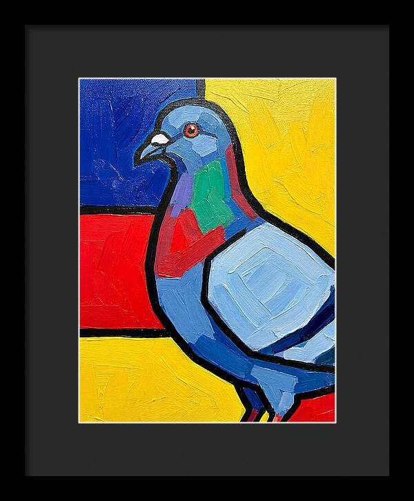 Pigeon In Bold Colors