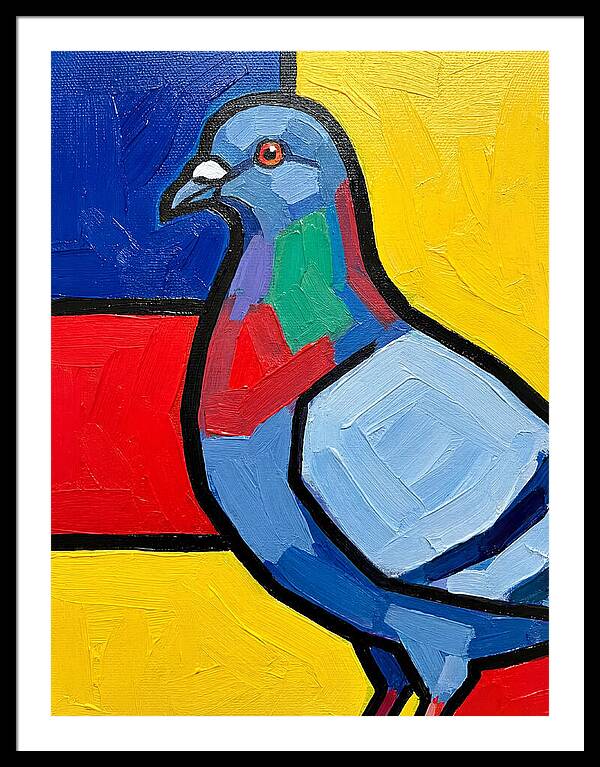 Pigeon In Bold Colors