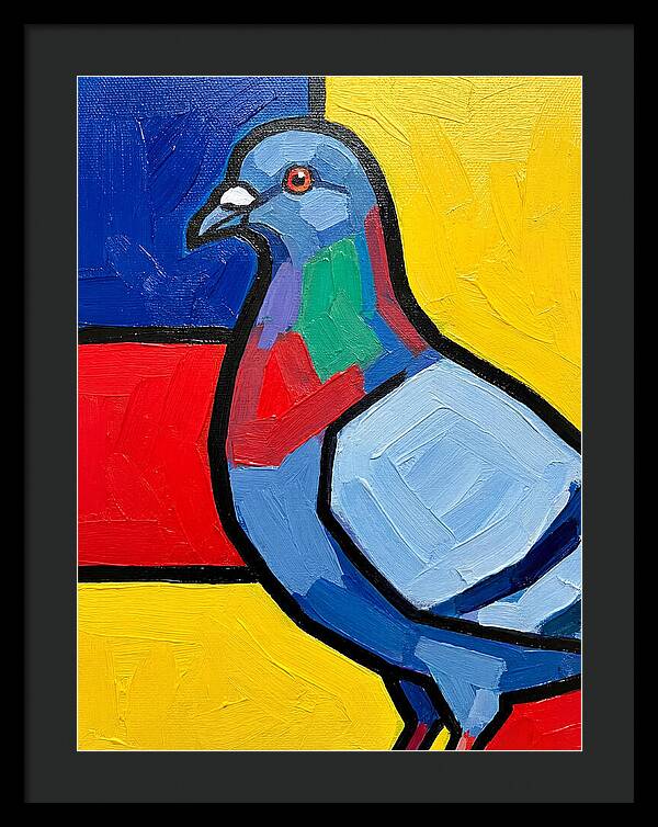 Pigeon In Bold Colors