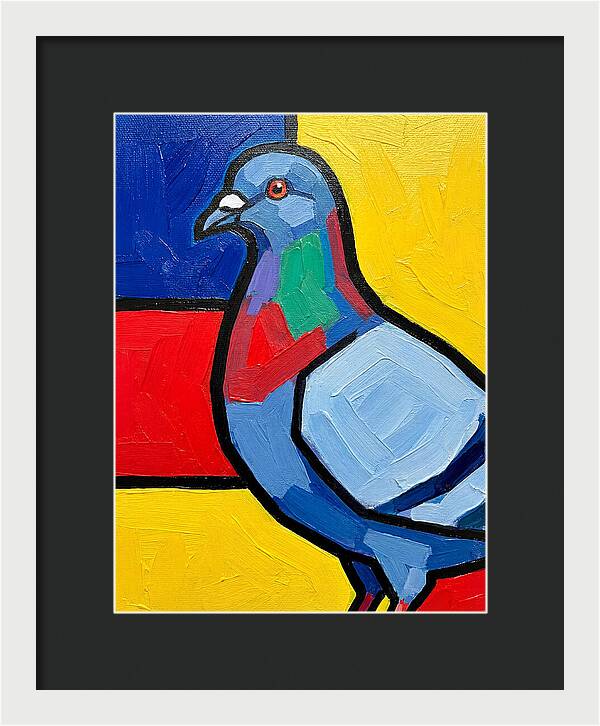 Pigeon In Bold Colors