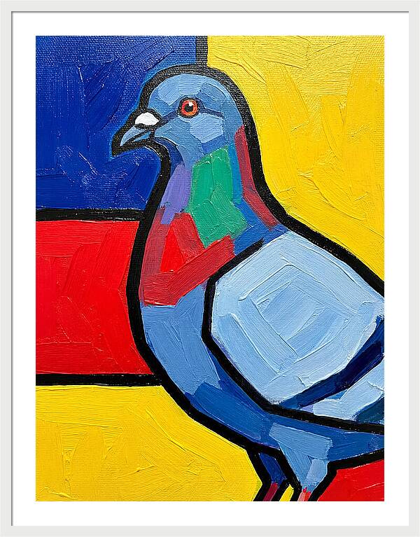 Pigeon In Bold Colors