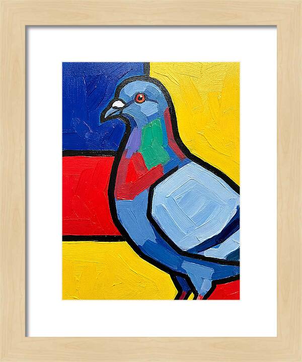 Pigeon In Bold Colors