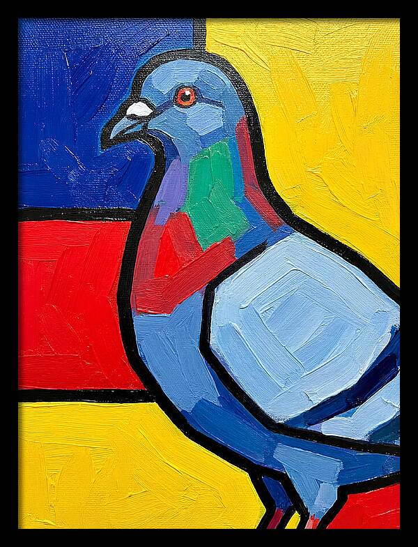 Pigeon In Bold Colors