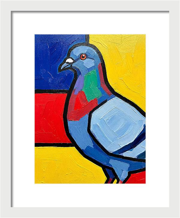 Pigeon In Bold Colors