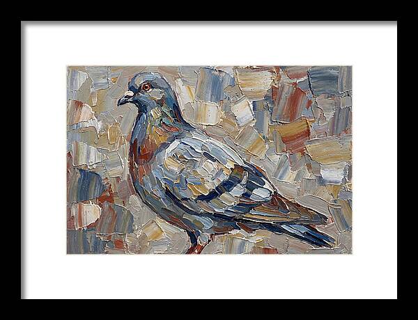 Pigeon In Palette Knife Style