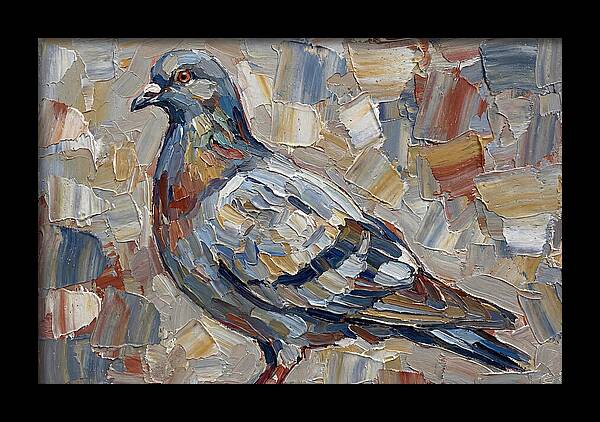 Pigeon In Palette Knife Style
