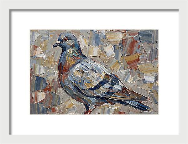 Pigeon In Palette Knife Style