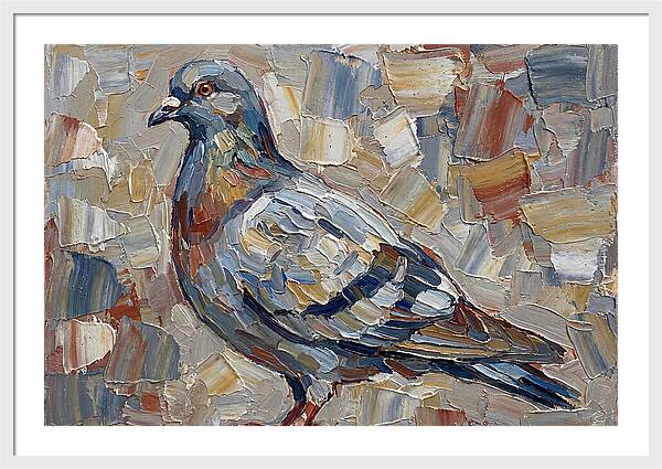 Pigeon In Palette Knife Style