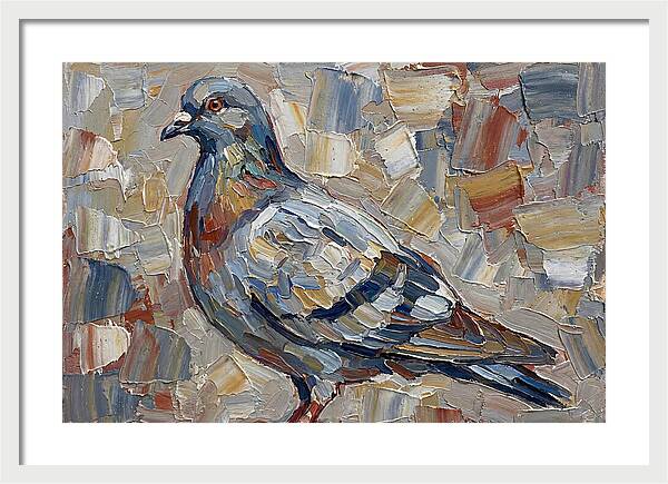 Pigeon In Palette Knife Style