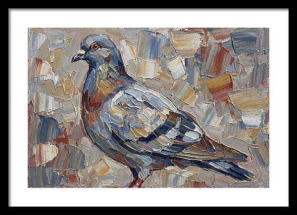 Pigeon In Palette Knife Style