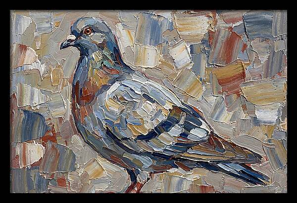 Pigeon In Palette Knife Style
