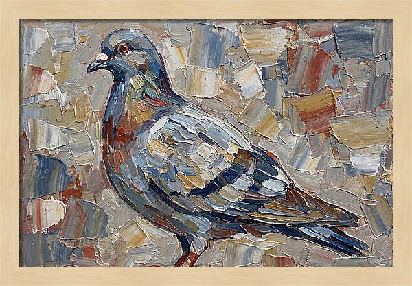 Pigeon In Palette Knife Style