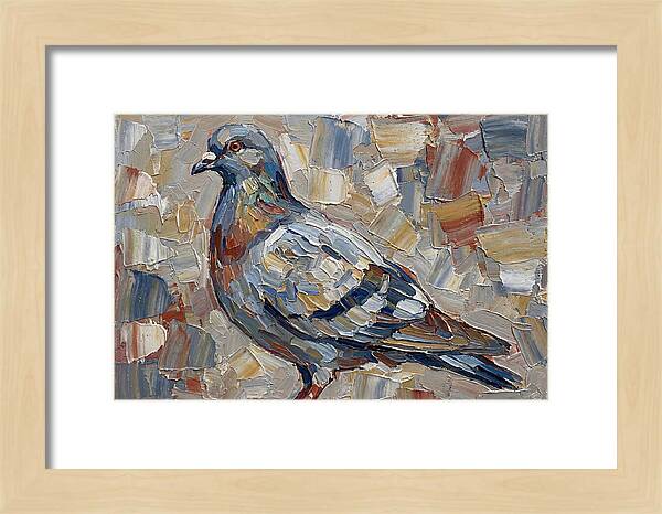 Pigeon In Palette Knife Style