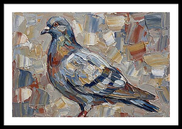Pigeon In Palette Knife Style