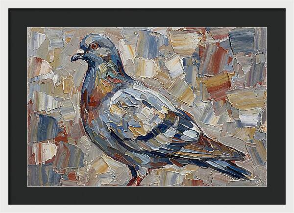 Pigeon In Palette Knife Style