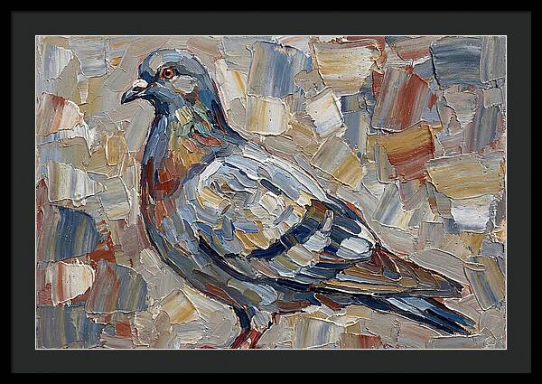 Pigeon In Palette Knife Style