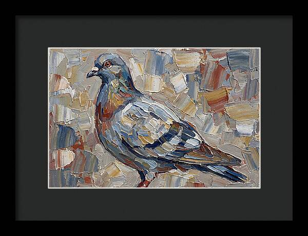 Pigeon In Palette Knife Style
