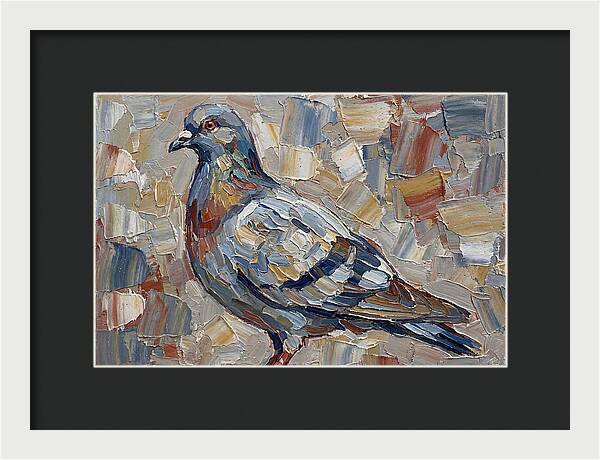 Pigeon In Palette Knife Style