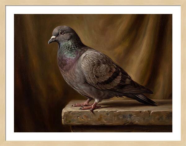 Pigeon Perched Elegance