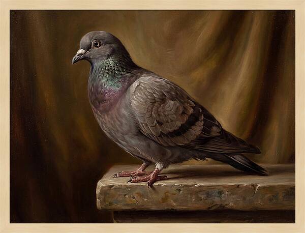 Pigeon Perched Elegance