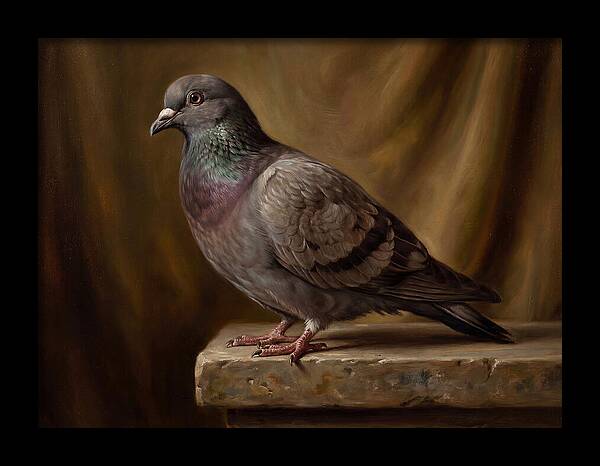 Pigeon Perched Elegance