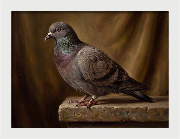 Pigeon Perched Elegance