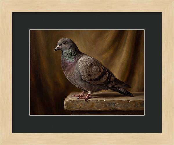 Pigeon Perched Elegance
