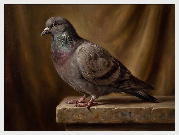Pigeon Perched Elegance