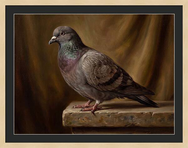 Pigeon Perched Elegance