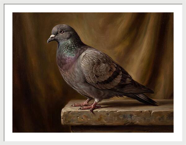 Pigeon Perched Elegance