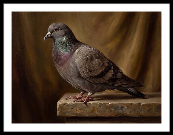 Pigeon Perched Elegance