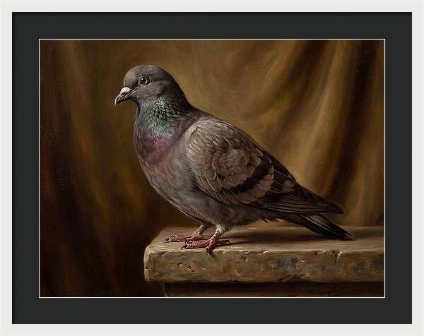 Pigeon Perched Elegance