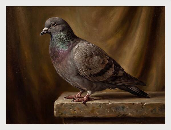 Pigeon Perched Elegance