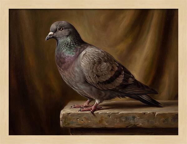 Pigeon Perched Elegance