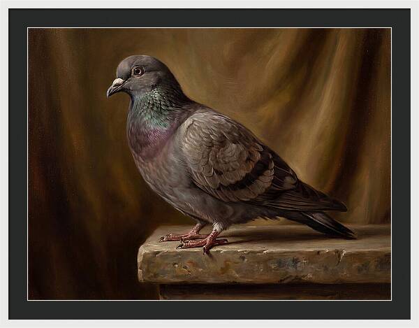 Pigeon Perched Elegance