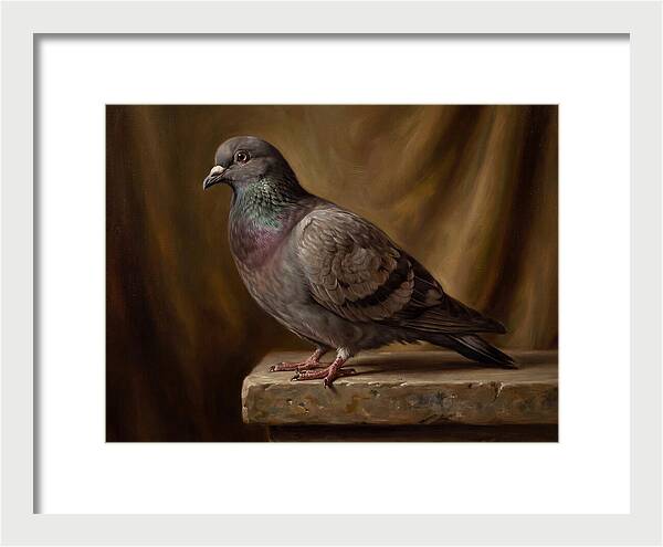 Pigeon Perched Elegance